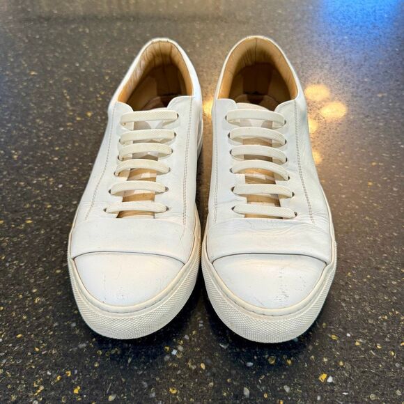 Italeau Leather Sneakers. Size 40/US 9.5 - Picture 2 of 9